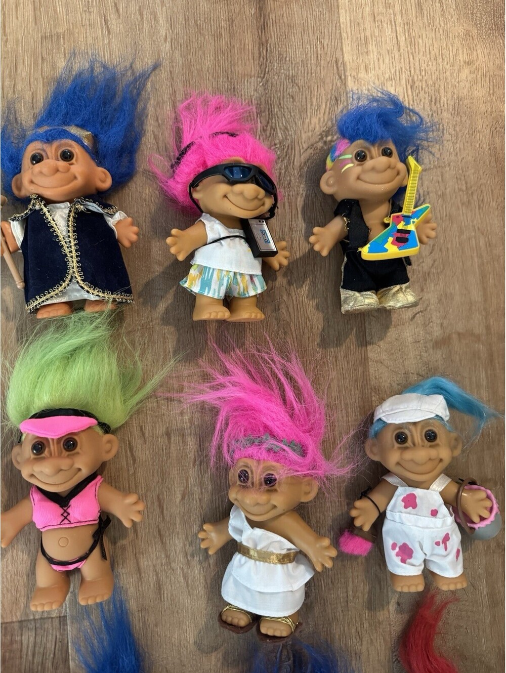 Lot of 20 Vintage RUSS Troll Dolls 1990s Clothed Themed Christmas Santa & More - Picture 4 of 10